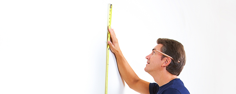 medir pared colgar tv