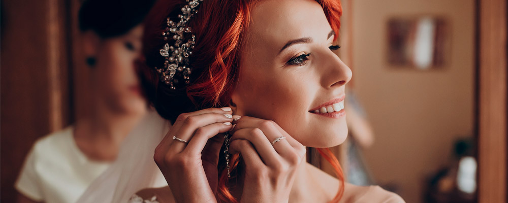 Pendientes de novia originales 