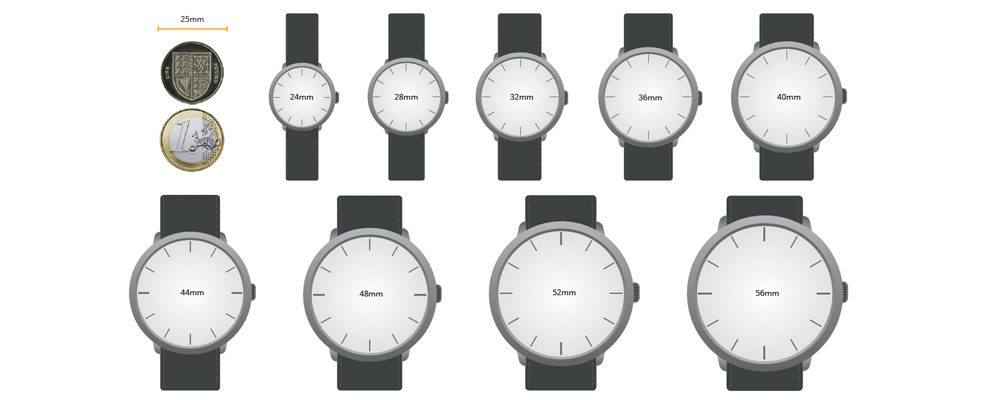 talla reloj muneca